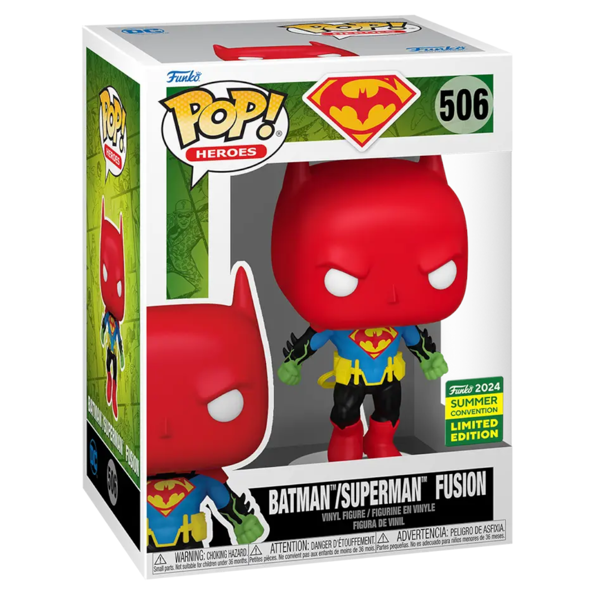 Funko POP! #506 - Heroes: Batman/Superman Fusion - Summer Convention 2024