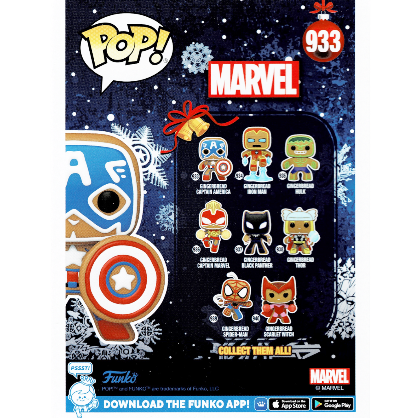 Funko POP! #933 - Marvel: Captain America als Lebkuchen - Weihnachtsgeschenk