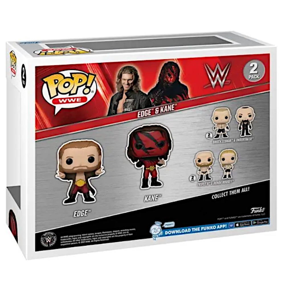 Funko POP! - 2 Pack - WWE: Edge & Kane - Wrestling Kämpfe - Special Edition