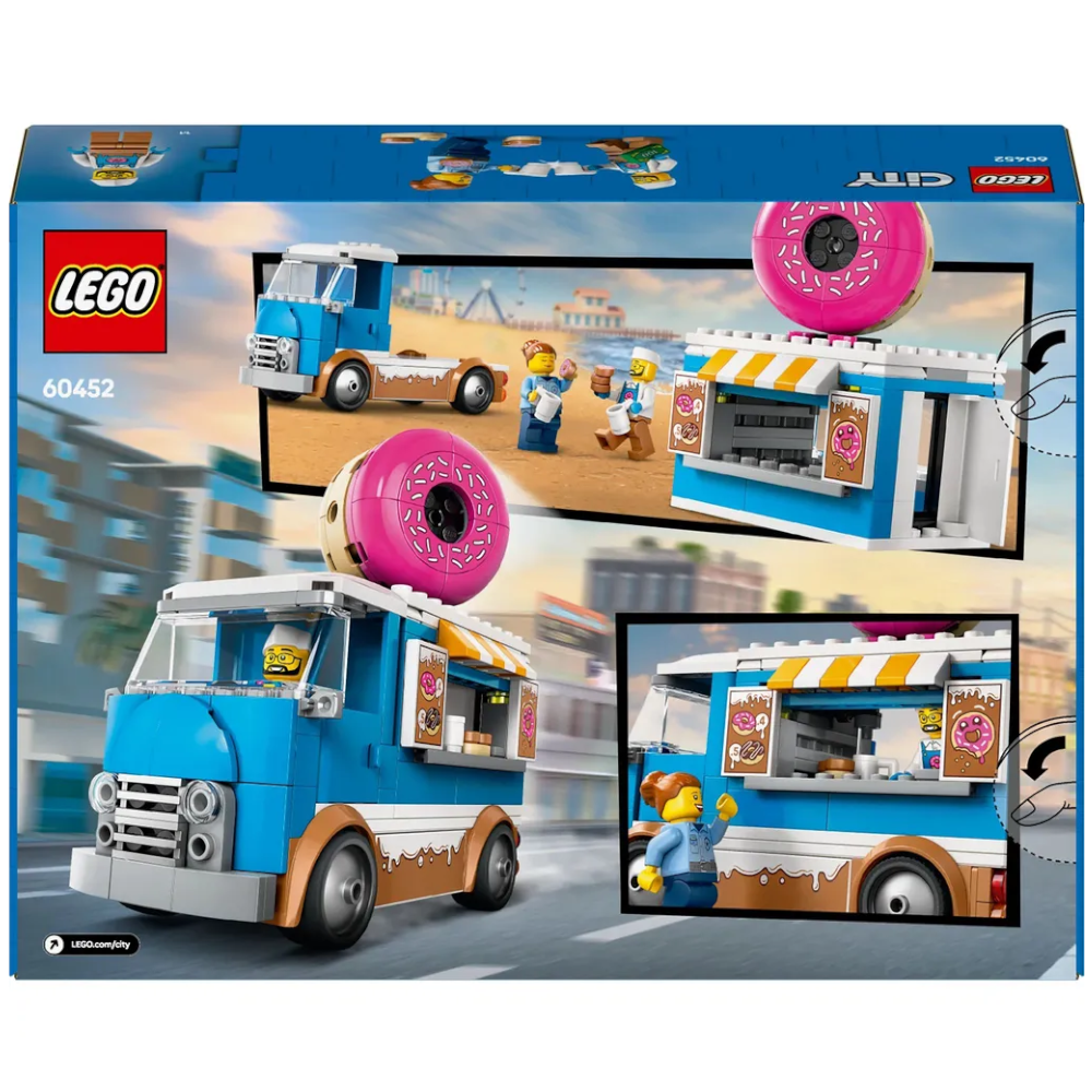 LEGO 60452 - City - Donut Truck mit 2 Minifiguren und Polizistin