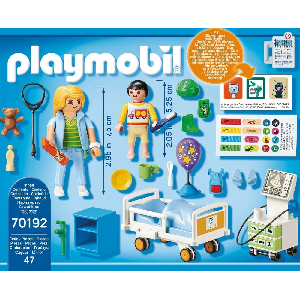 Playmobil 70192 - City Life - Kinderkrankenzimmer - Kinderstation