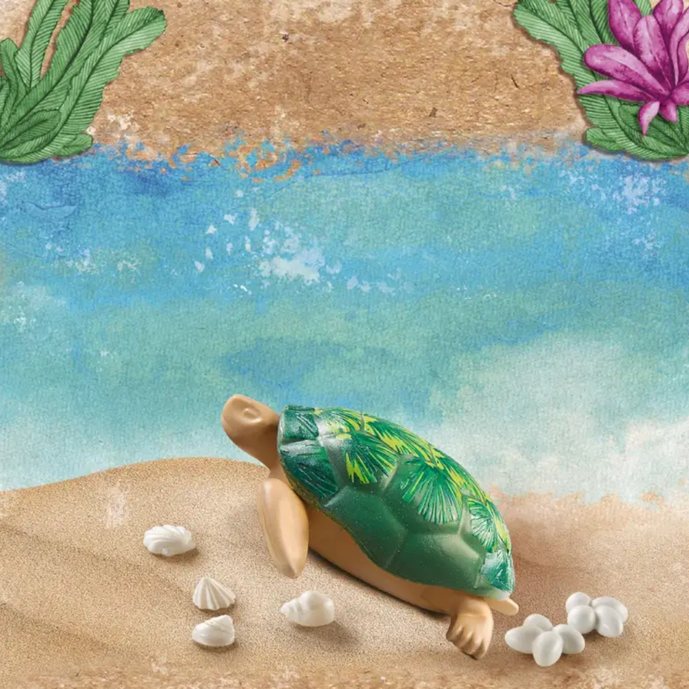 Playmobil 71058 - Wiltopia - Riesenschildkröte mit Zubehör und Karte