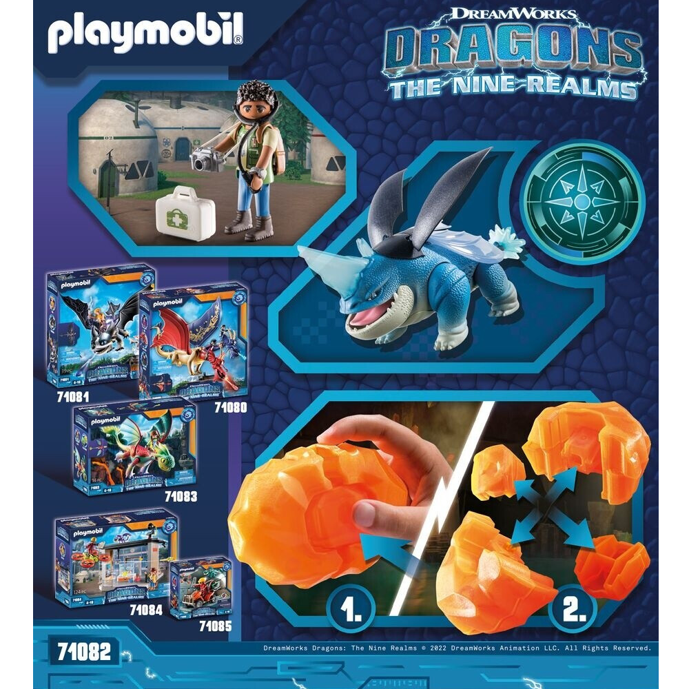 Playmobil 71082 - DreamWorks Dragons - The Nine Realms - Plowhorn & D'Angelo