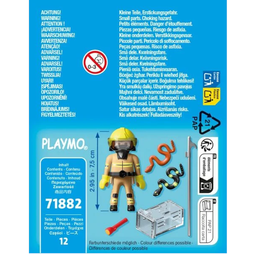 Playmobil 71882 - Feuerwehrmann fängt giftige Schlange