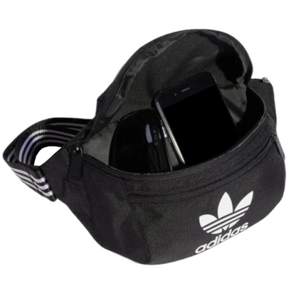 Adidas Bauchtasche Gürteltasche Schwarz - Ideal für Urlaub, Reisen & Freizeit