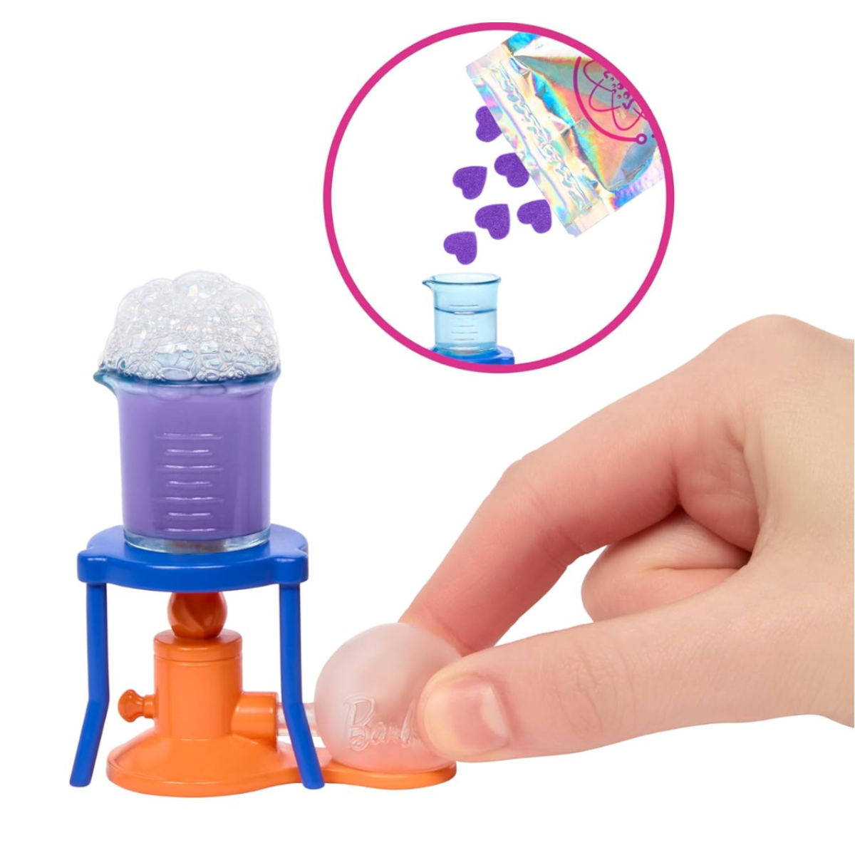 Barbie Puppe blond Wissenschaftlerin Labortisch, Mikroskop – Mattel JCR70