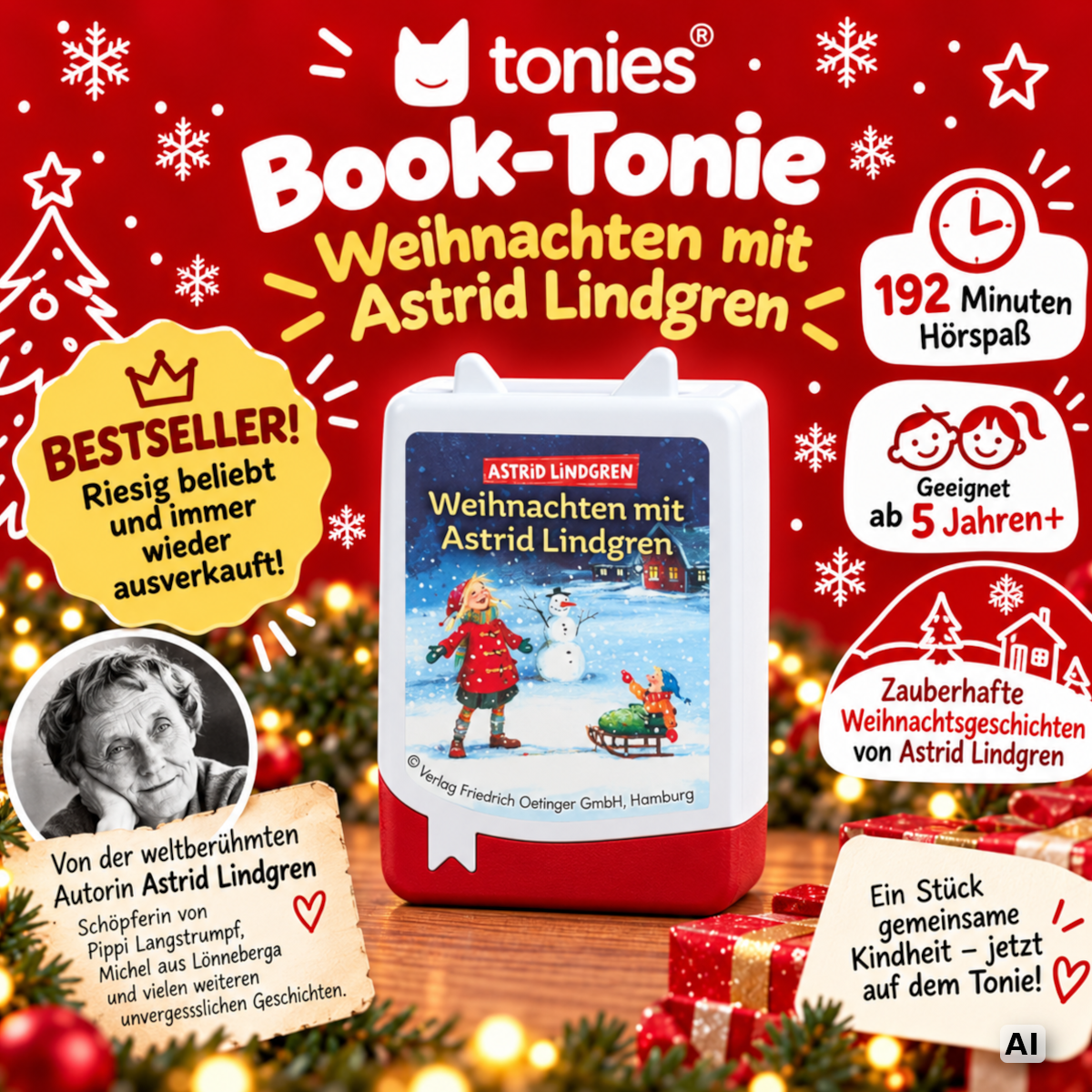 Tonies - Book Tonies Weihnachten mit Astrid Lindgren - Die schönsten Geschichten