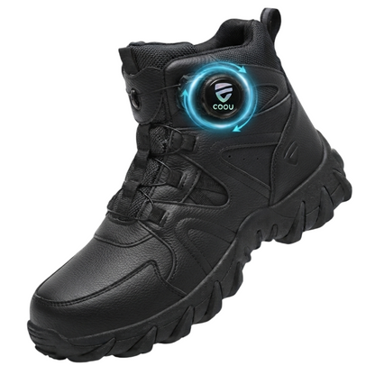 COOU Sicherheitsschuhe C13 Gr. 43 Schwarz Stahlkappe Arbeitsschuhe