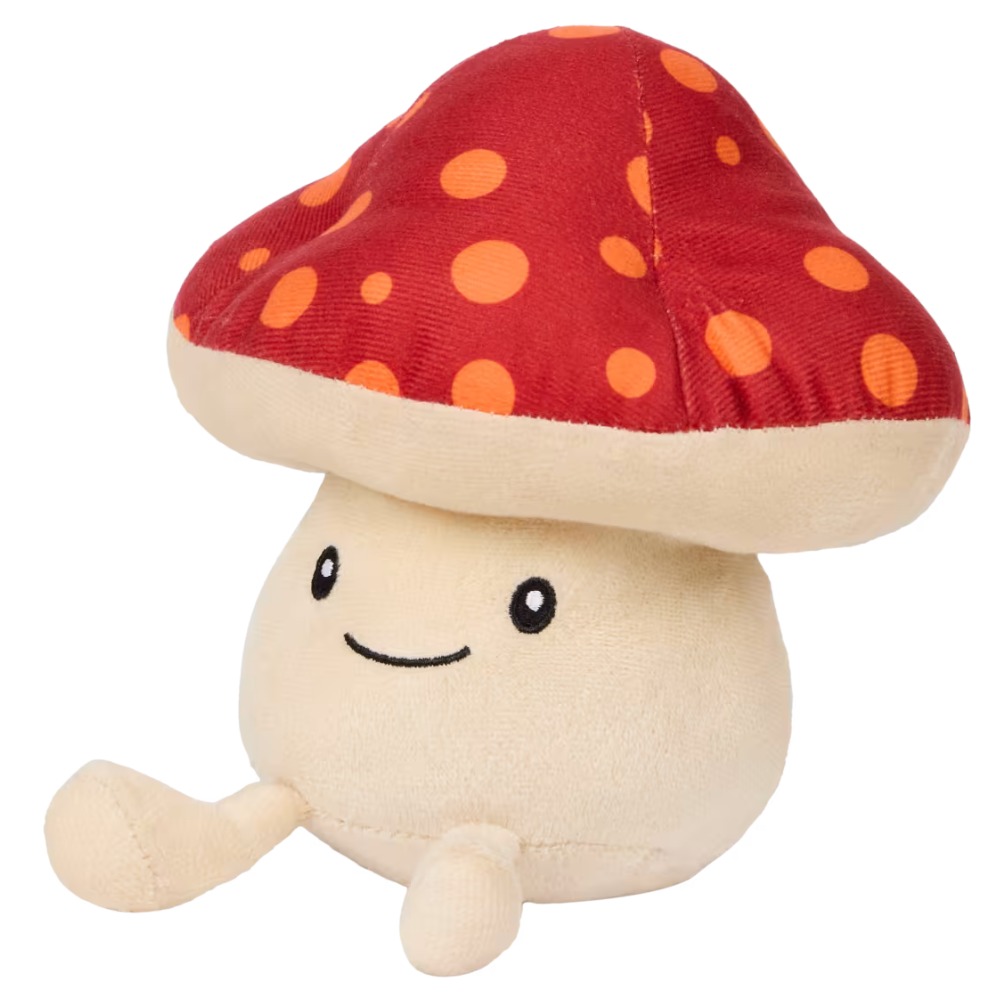Süßer Fliegenpilz Dekofigur 19 cm Herbstdeko Tischdeko Kawaii Stofffigur