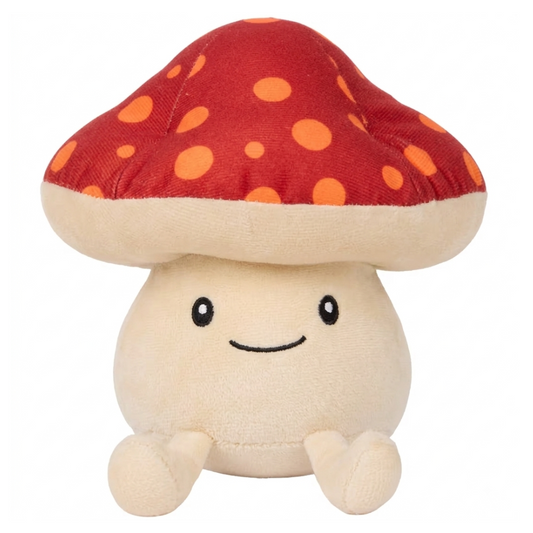 Süßer Fliegenpilz Dekofigur 19 cm Herbstdeko Tischdeko Kawaii Stofffigur