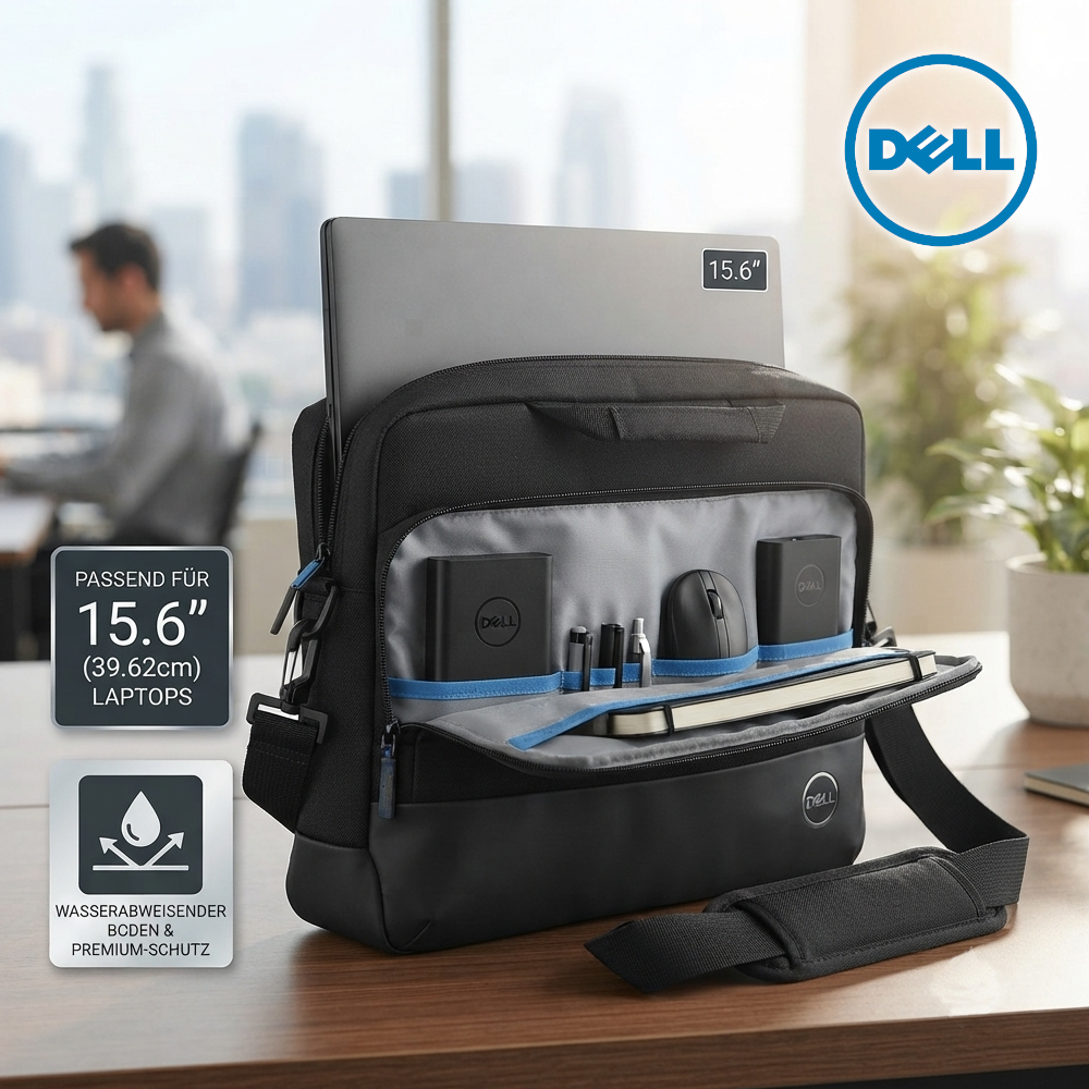 DELL Pro Slim 15,6 Zoll Laptoptasche Aktentasche Business Schwarz