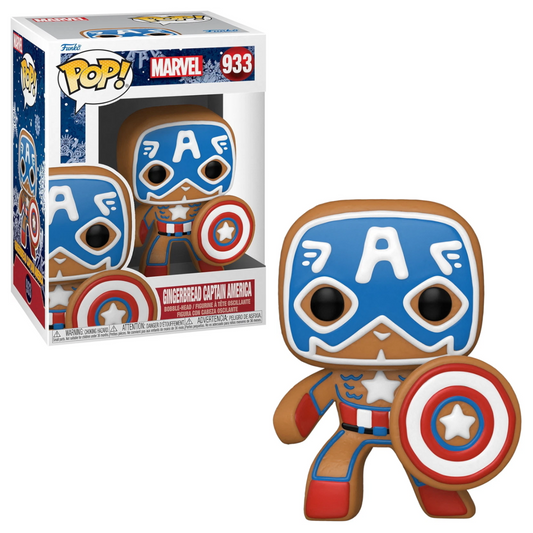 Funko POP! #933 - Marvel: Captain America als Lebkuchen - Weihnachtsgeschenk