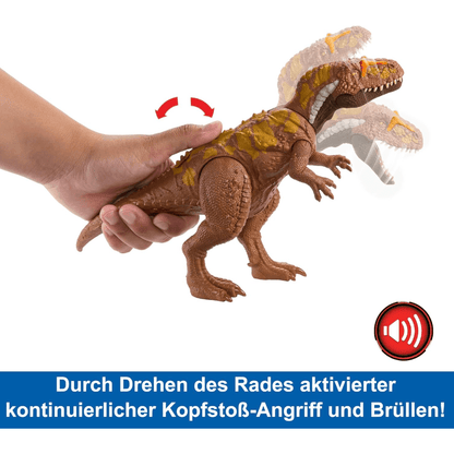 Mattel Jurassic World Megalosaurus Wild Roar Dinosaurier Figur mit Sound