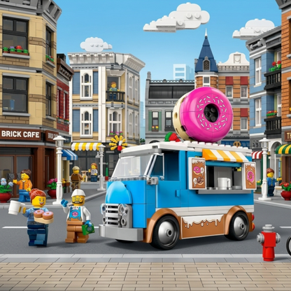LEGO 60452 - City - Donut Truck mit 2 Minifiguren und Polizistin