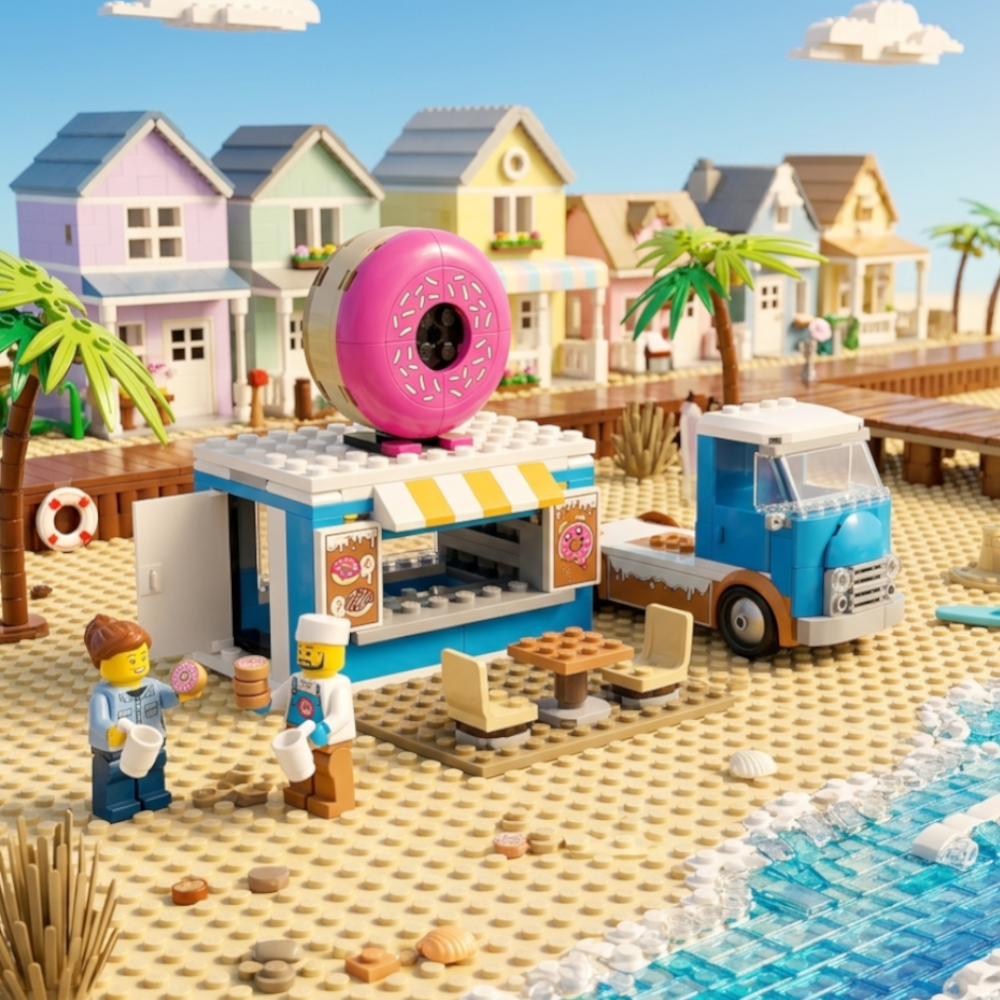 LEGO 60452 - City - Donut Truck mit 2 Minifiguren und Polizistin