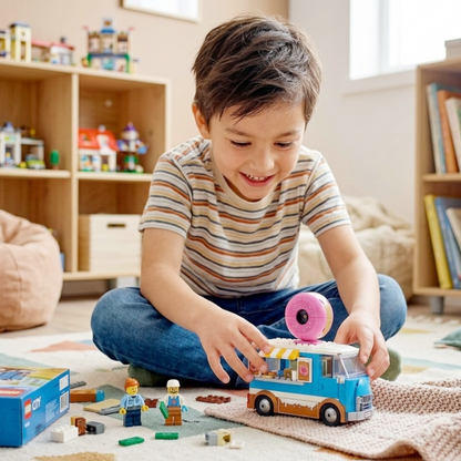 LEGO 60452 - City - Donut Truck mit 2 Minifiguren und Polizistin
