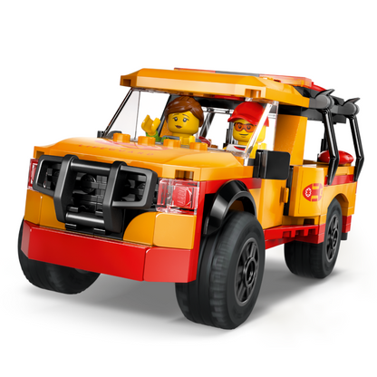 LEGO 60453 - City - Einsatzfahrzeug der Rettungsschwimmer mit Hai und Surfer