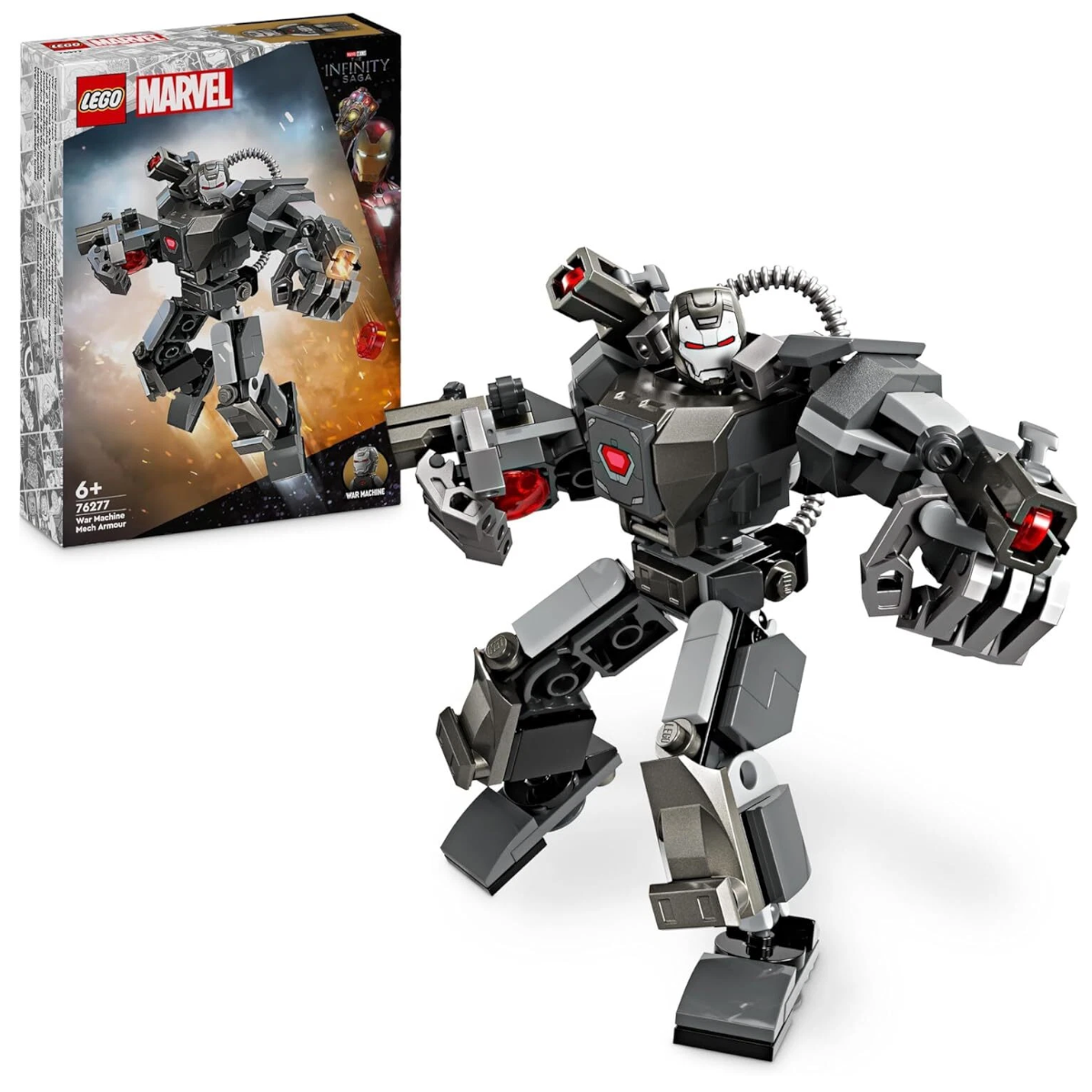 LEGO Marvel 76277 - War Machine Mech Superhelden mit 3 Shootern