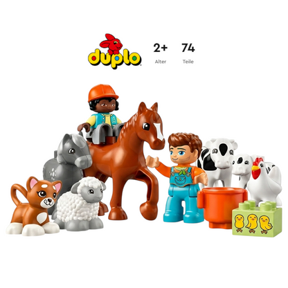LEGO Duplo 10416 - Tierpflege auf dem Bauernhof - Spielzeug ab 2 Jahre