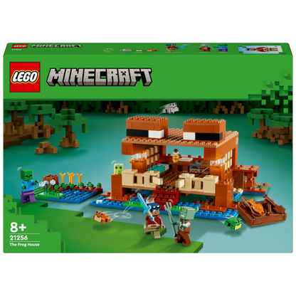 LEGO Minecraft 21256 - Das Froschhaus mit Boot, Tierfiguren & Zubehör