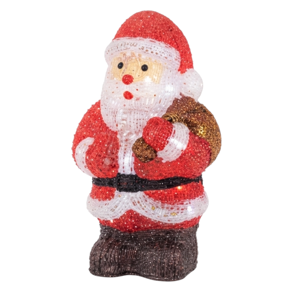 Livarno Home LED-Dekofigur XXL 35cm Weihnachtsmann Acryl Timer Batterie