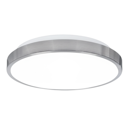 LED Deckenleuchte 28cm rund IP44 Badlampe neutralweiß Aluminium Livarno Lux