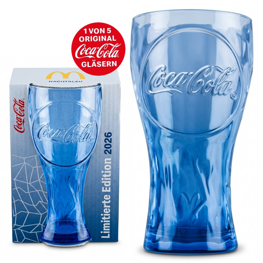 McDonalds Coca Cola Glas Nachtblau 2026 - Limited Edition