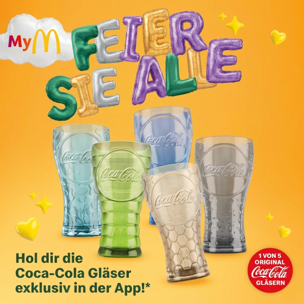 McDonalds Coca Cola Glas Nachtblau 2026 - Limited Edition