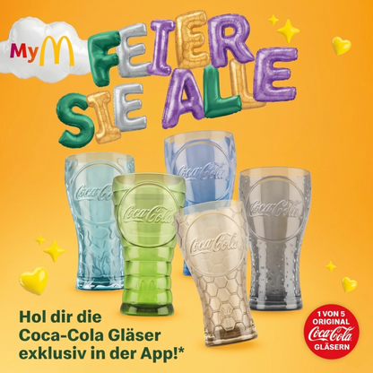 McDonalds Coca Cola Glas Nachtblau 2026 - Limited Edition