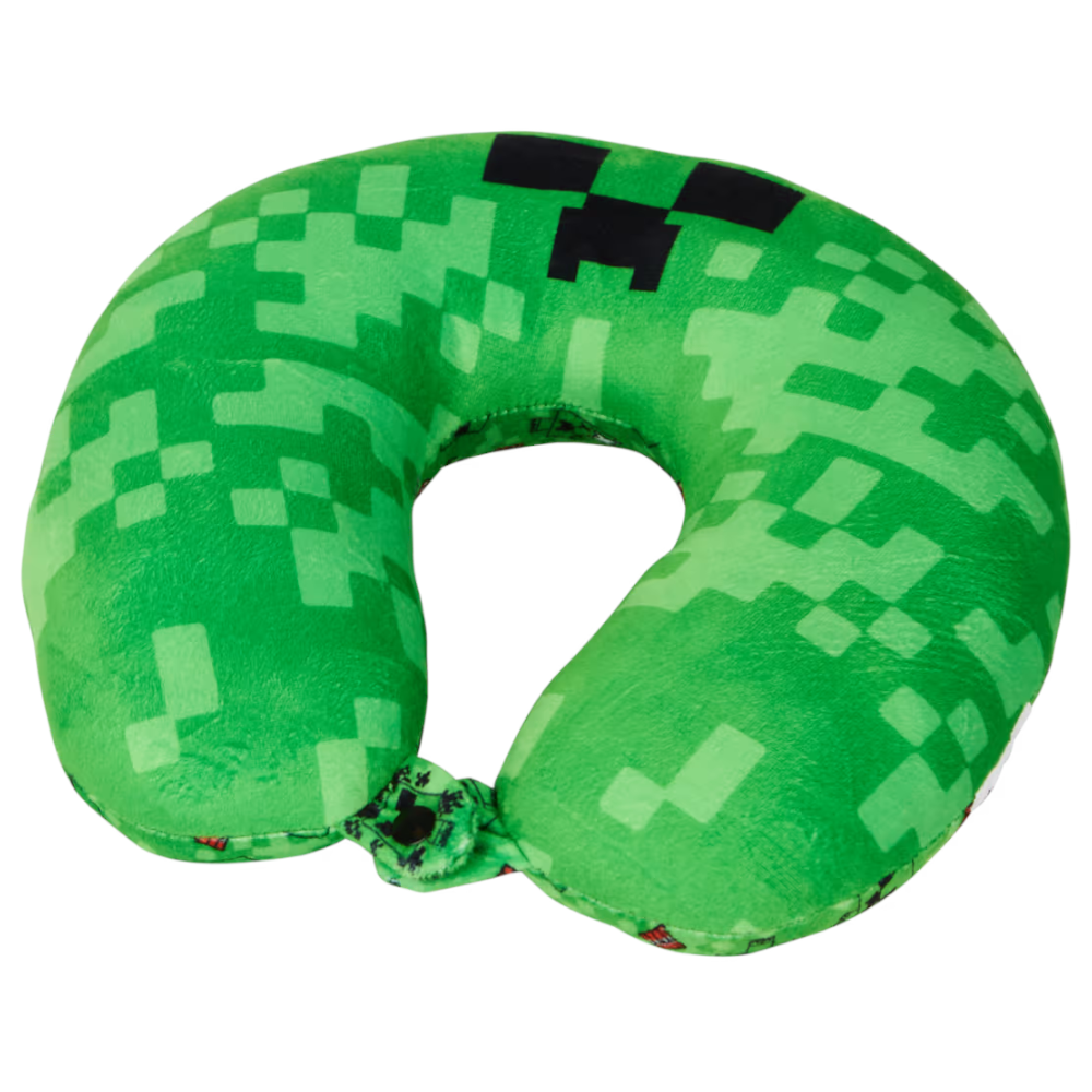 Minecraft Nackenkissen für Kinder Reisekissen Auto Creeper Gaming Geschenkidee