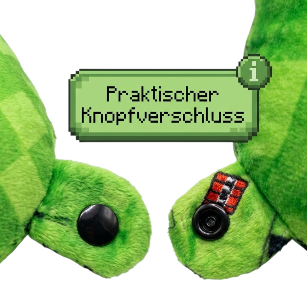 Minecraft Nackenkissen für Kinder Reisekissen Auto Creeper Gaming Geschenkidee