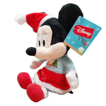 Minnie Mouse mit Weihnachtsmütze Kuscheltier 35cm Geschenkidee