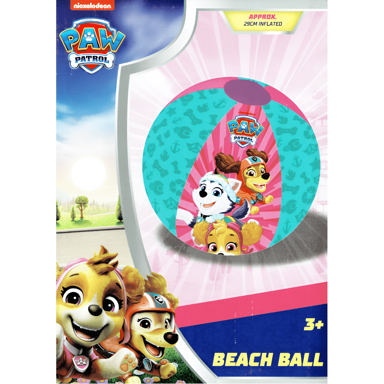 Paw Patrol Strandball 3D 29cm Aufblasbar Wasserball Skye Everest 
