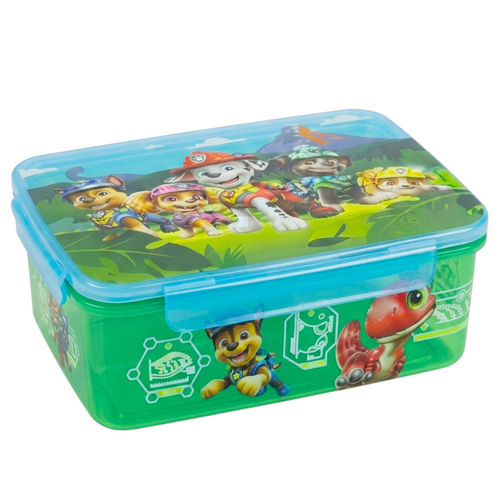 Paw Patrol Dino Film Brotdose Lunchbox Frischhaltedose Grün