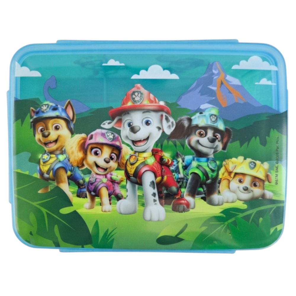 Paw Patrol Dino Film Brotdose Lunchbox Frischhaltedose Grün