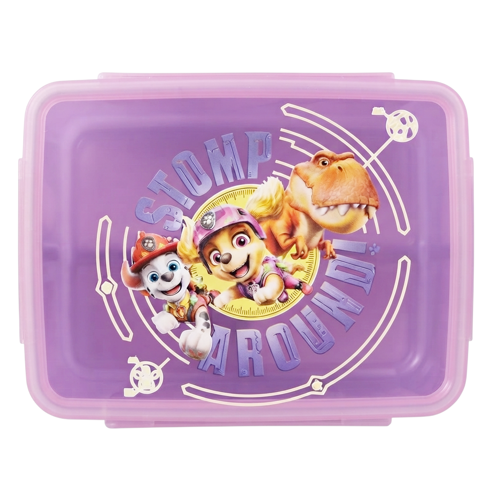 Paw Patrol Dino Film Brotdose Lunchbox Frischhaltedose Lila Pink Mädchen