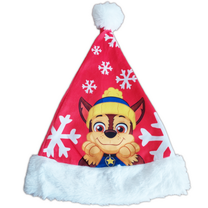 Paw Patrol Chase Polizeihund Weihnachtsmütze für Kinder