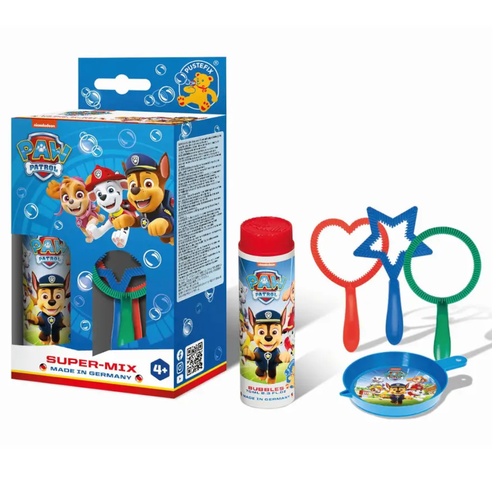 Paw Patrol Seifenblasen inkl. 3 Motiv-Formen – Ideales Geschenk