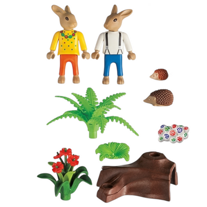 Playmobil 4454 - Zwei Osterhasen mit Eierversteck - Oster Geschenk