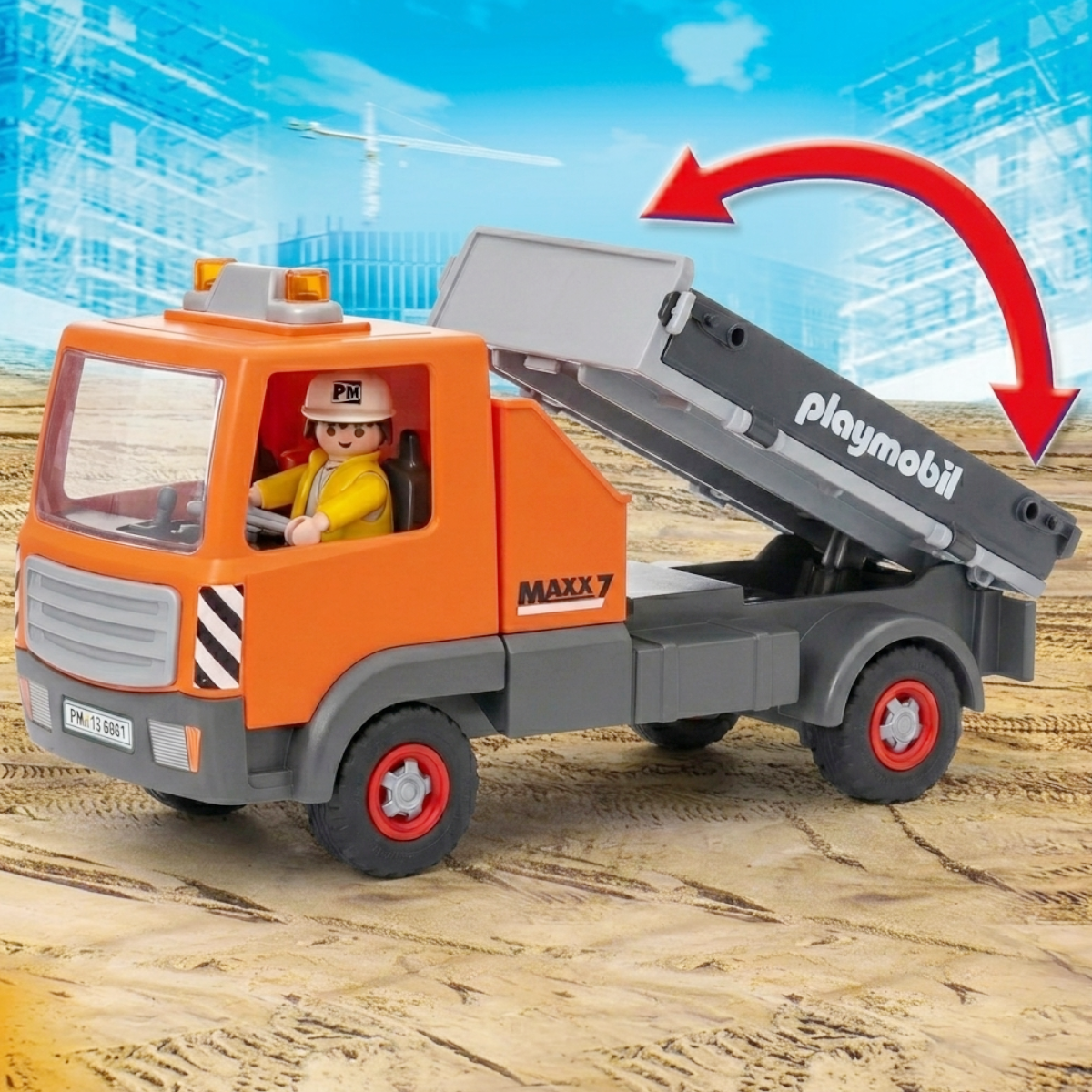 Playmobil 6861 - City Action - LKW Kipplaster Lastwagen Baufahrzeug Baustelle