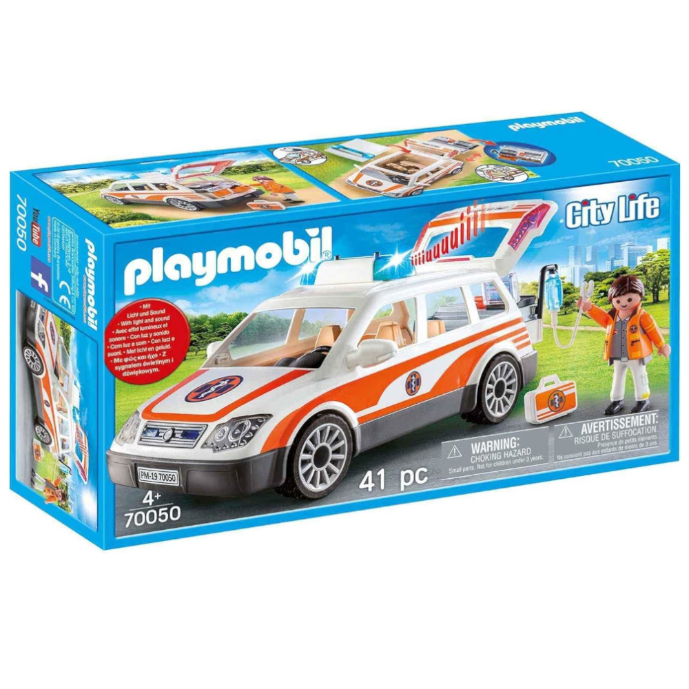 Playmobil 70050 - City Life - Notarzt-PKW mit Licht und Sound