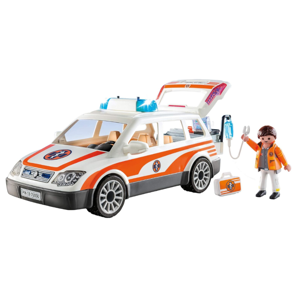 Playmobil 70050 - City Life - Notarzt-PKW mit Licht und Sound