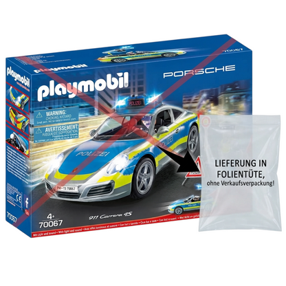 Playmobil 70067 - Porsche 911 Carrera 4S Polizei mit Licht und Sound