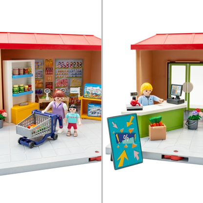 Playmobil 70320 - City Life - Supermarkt zum Mitnehmen (Tragekoffer)