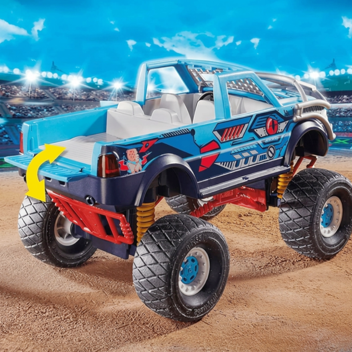 Playmobil 70550 - Stuntshow - Monstertruck Hai mit Federung - Geländefahrzeug
