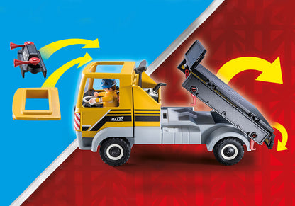 Playmobil 70742 - City Action - Baustelle mit Kipplaster - LKW Lastwagen
