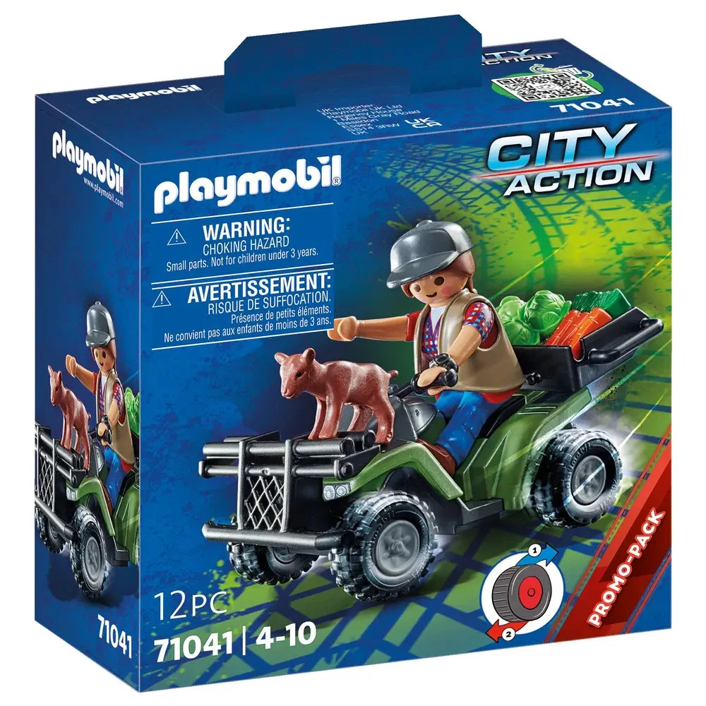 Playmobil 71041 - City Action - Försterin mit Quad - Bauernhof