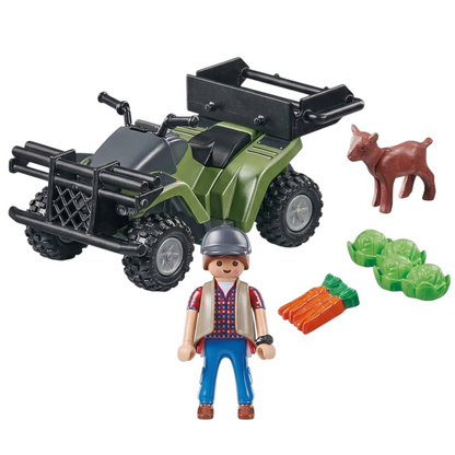 Playmobil 71041 - City Action - Försterin mit Quad - Bauernhof