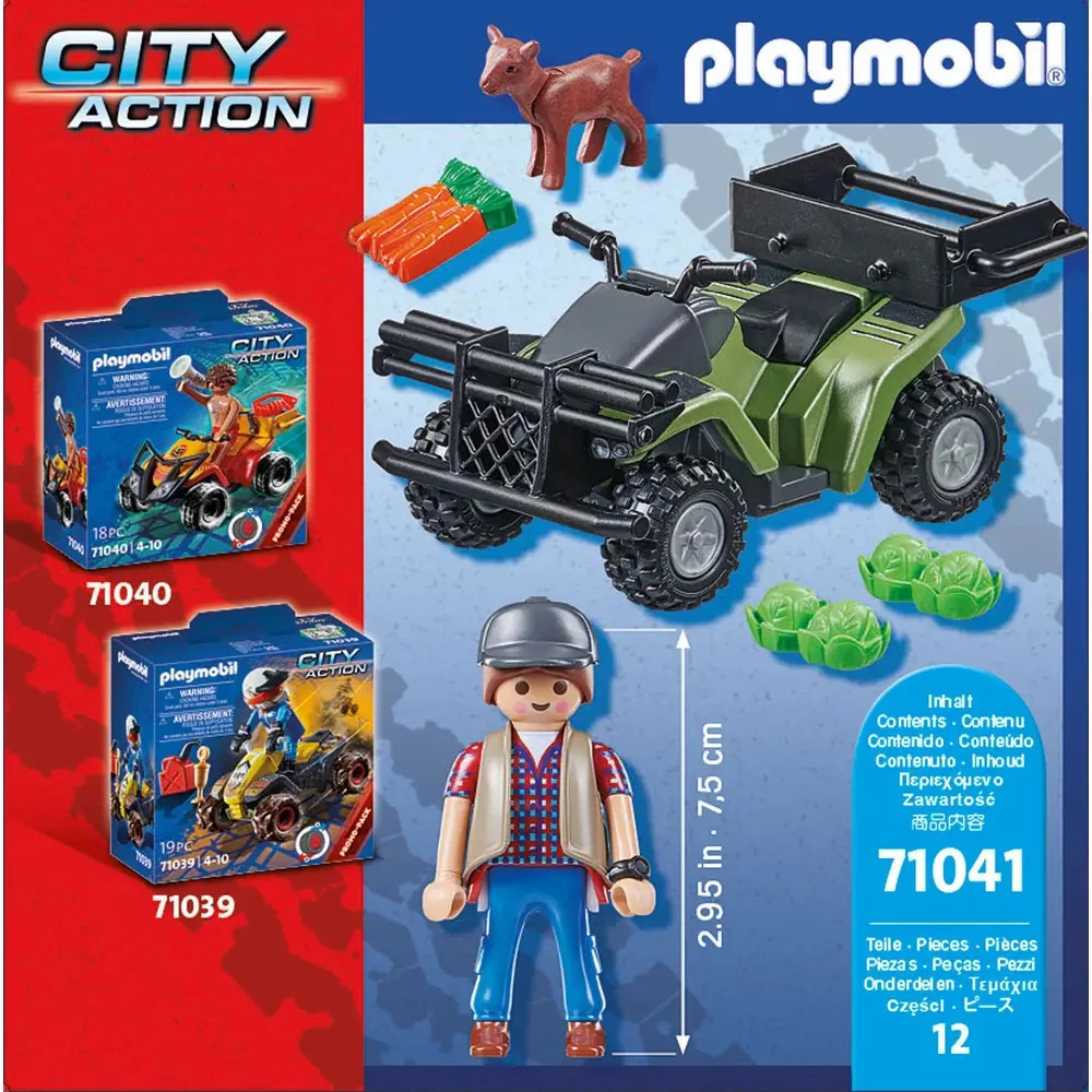 Playmobil 71041 - City Action - Försterin mit Quad - Bauernhof