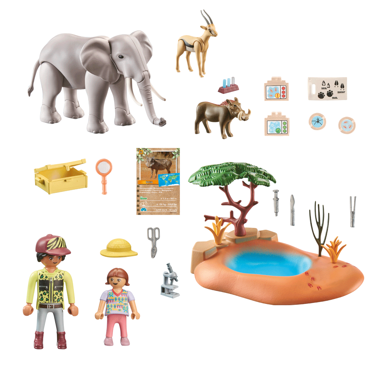 Playmobil 71294 - Wiltopia - Spritztour zum Wasserloch mit Elefant